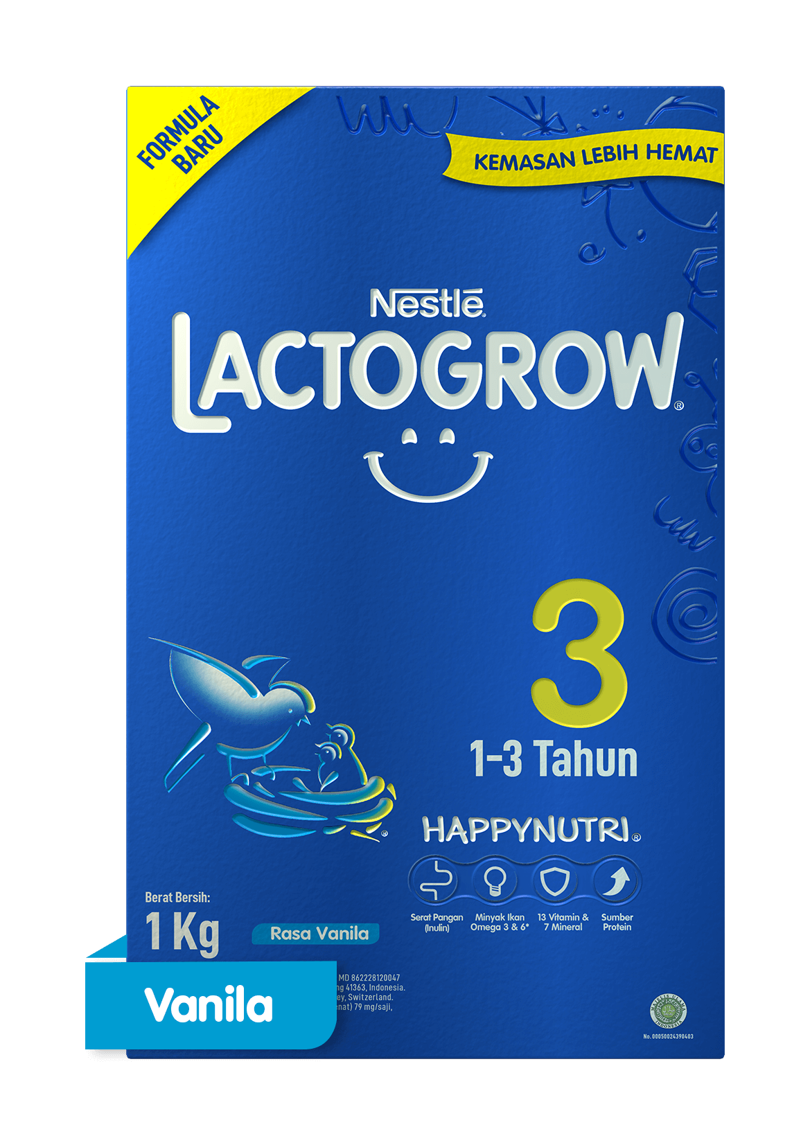 Susu Bubuk LACTOGROW 3 Vanila