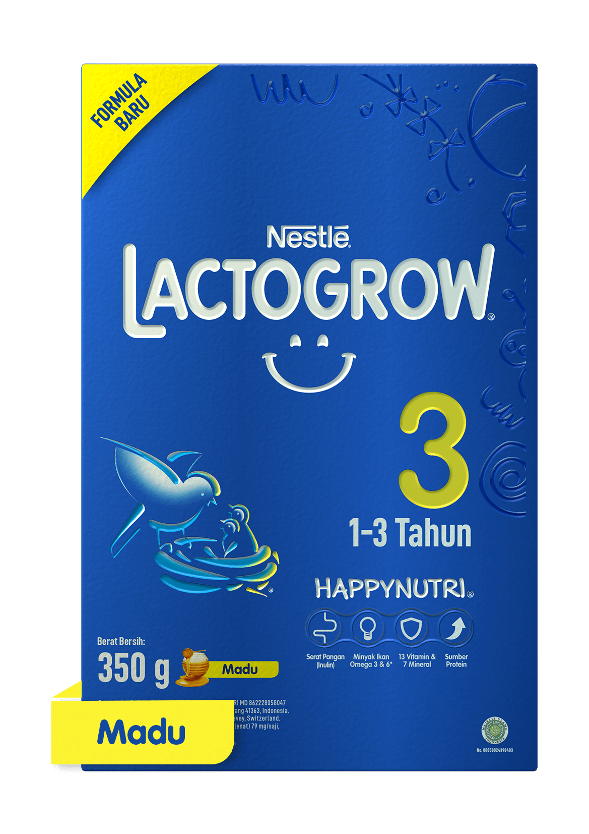 Susu Bubuk LACTOGROW 3 Madu