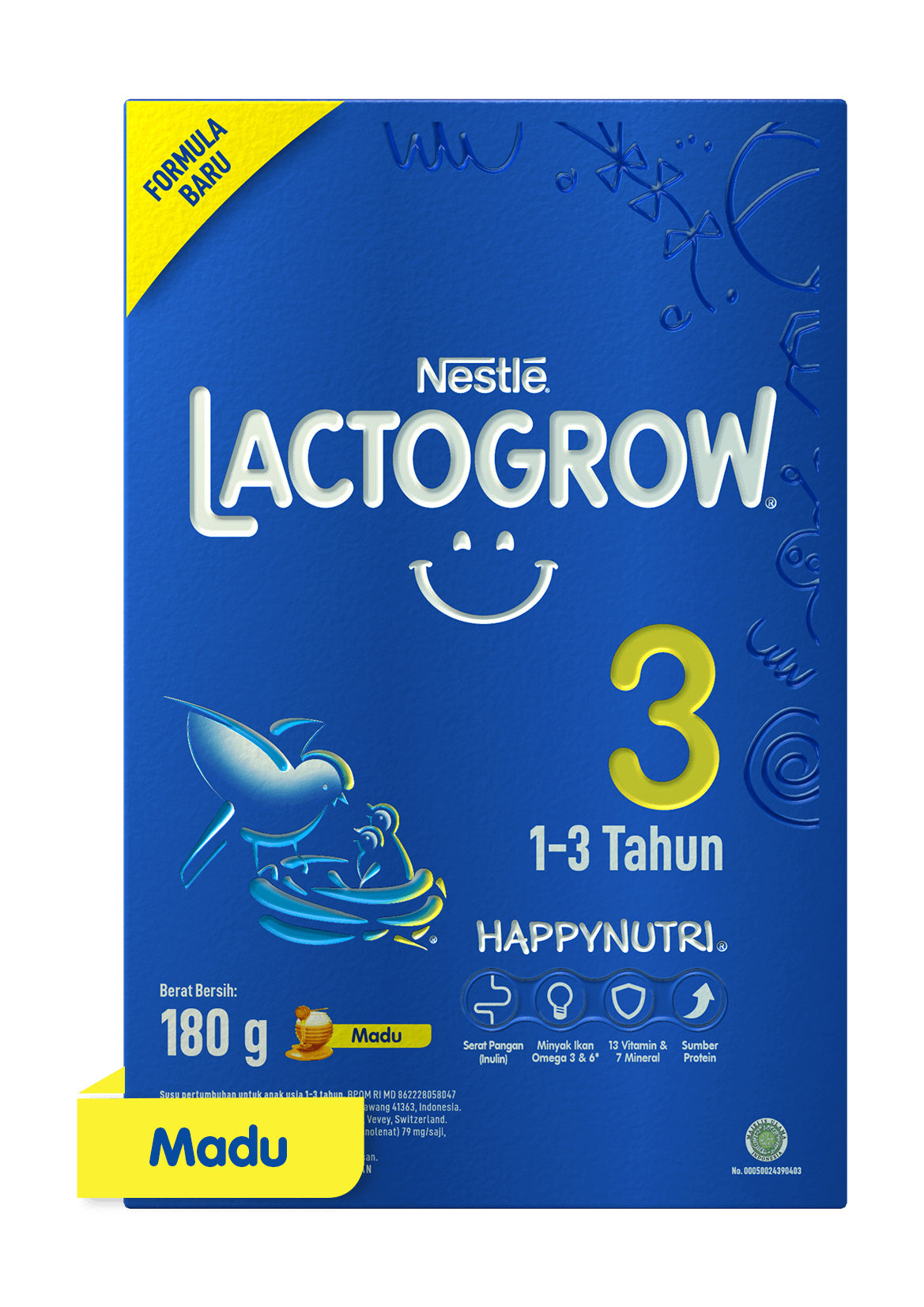 Susu Bubuk LACTOGROW 3 Madu