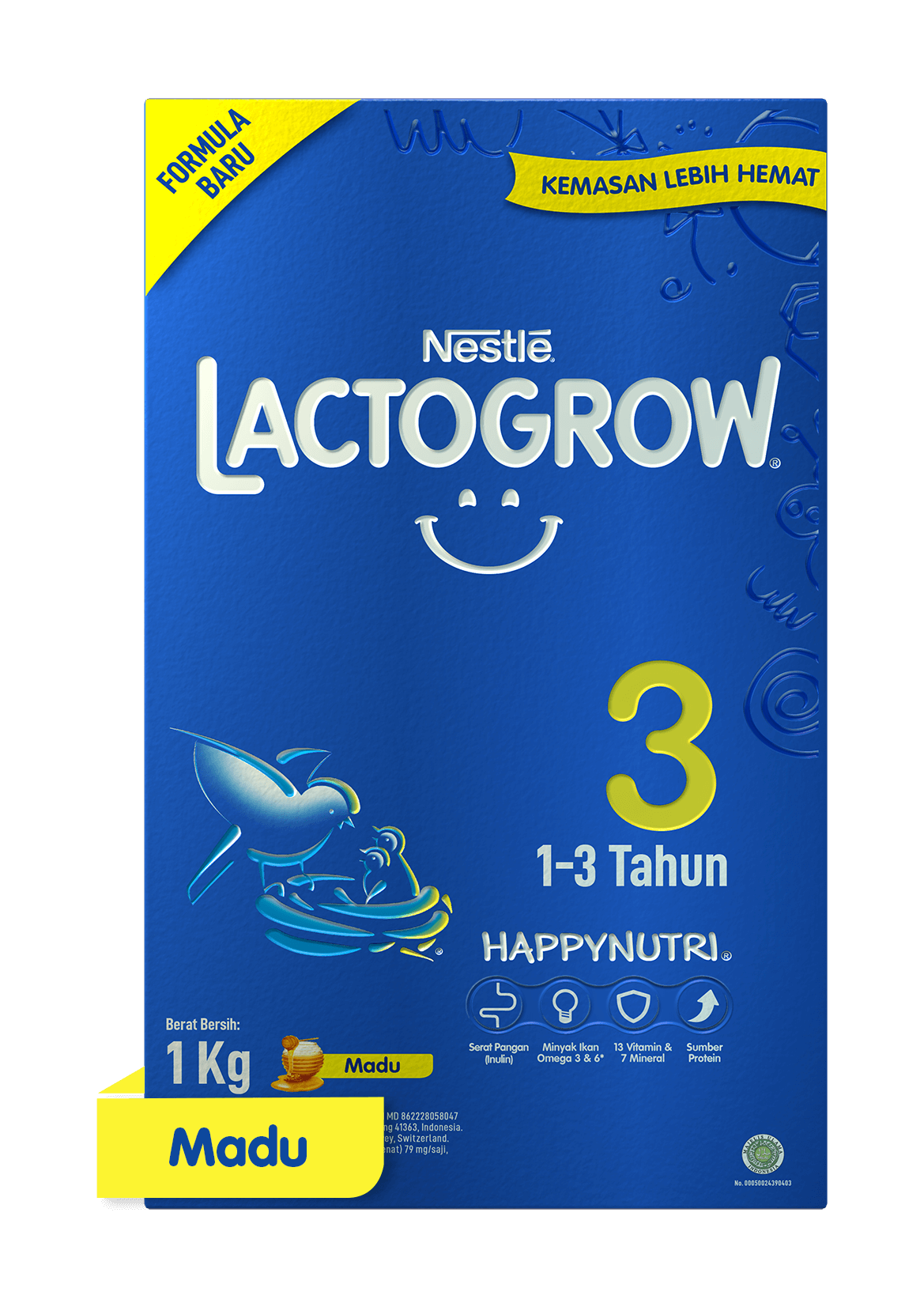 Susu Bubuk LACTOGROW 3 Madu