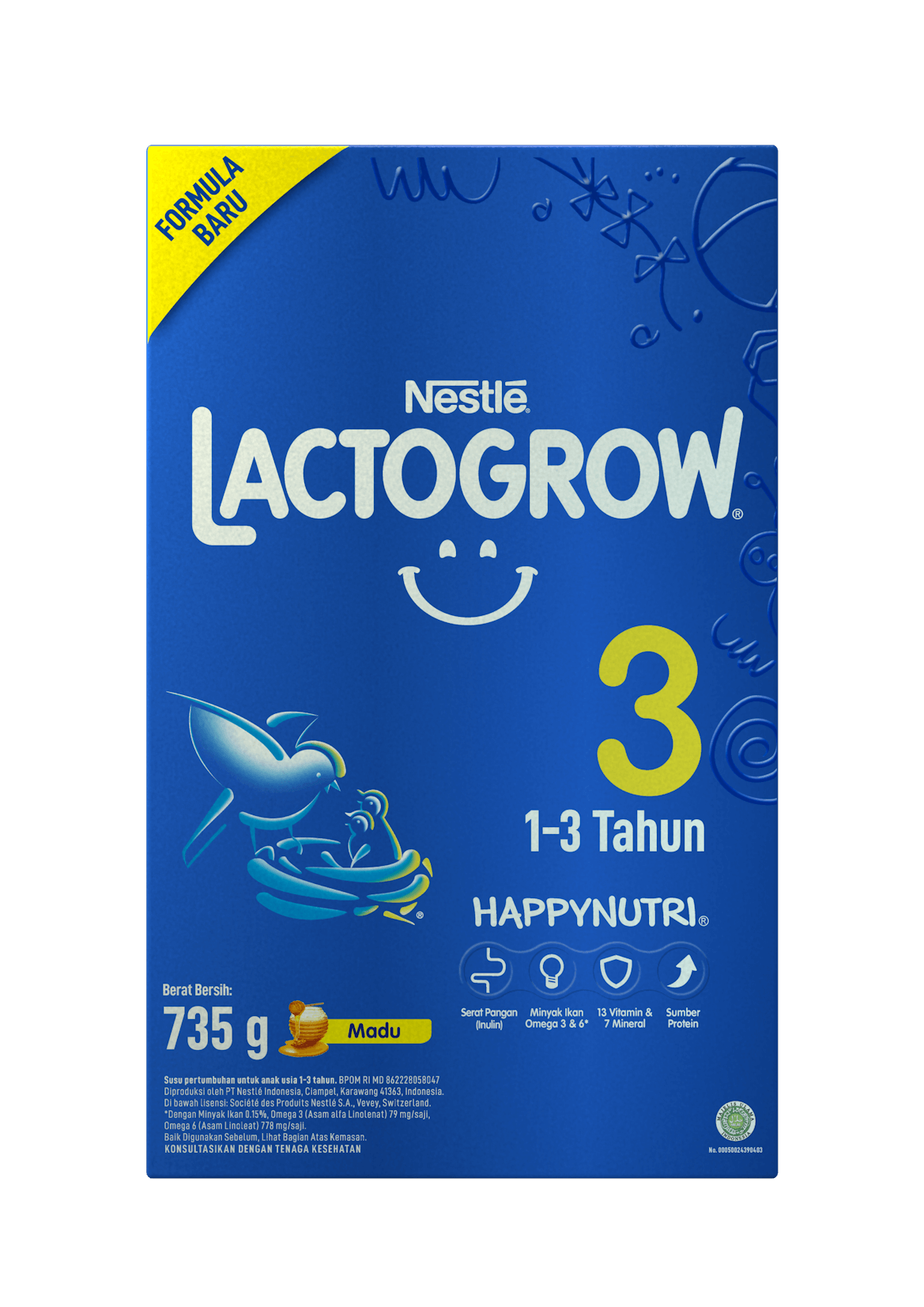 Susu Bubuk LACTOGROW 3 Madu