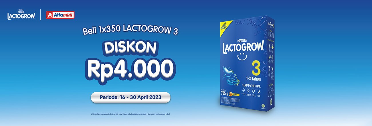 LACTOGROW Diskon Rp4.000 di Alfamidi