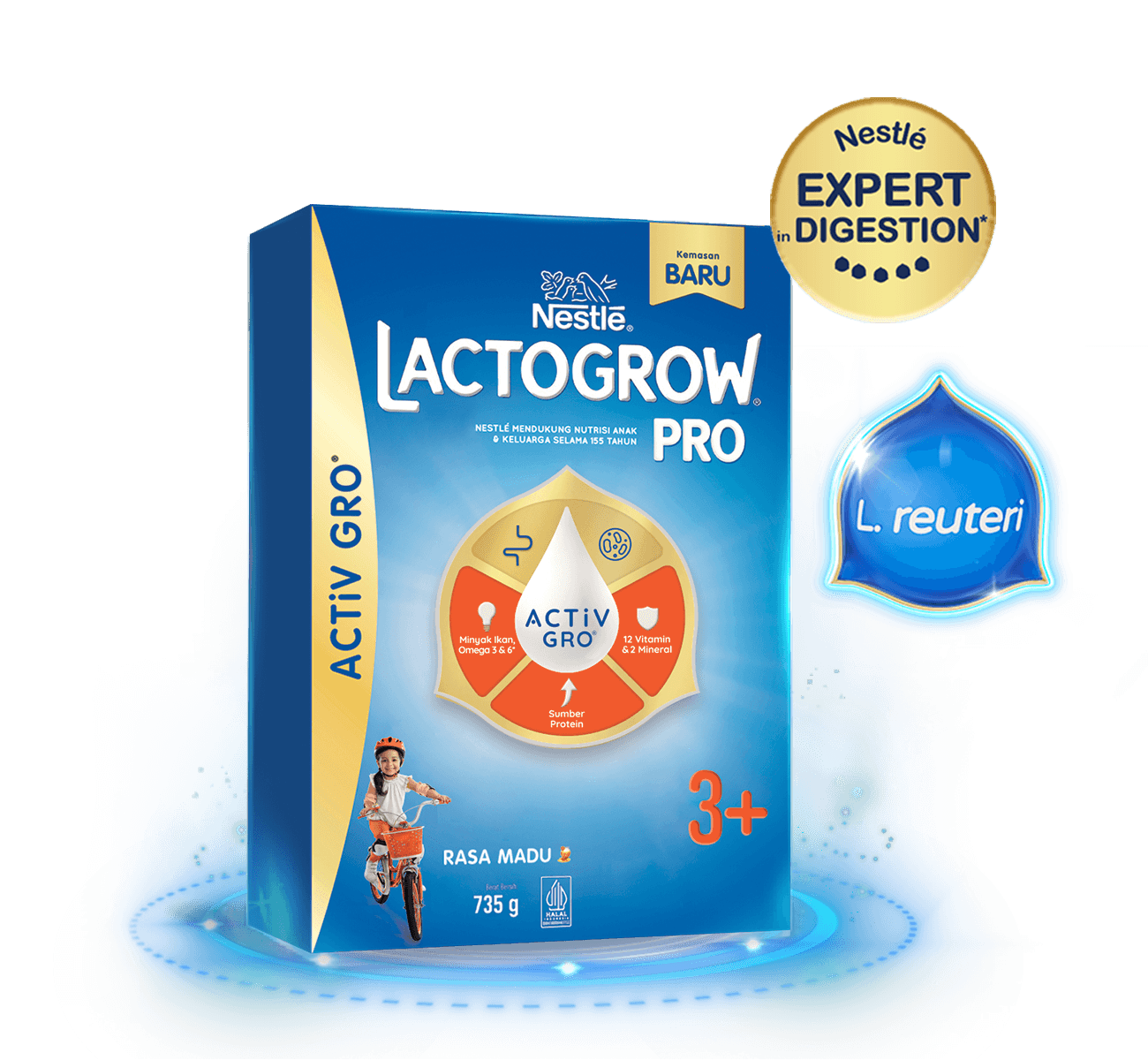 LACTOGROW Pro 3+ Madu 735g