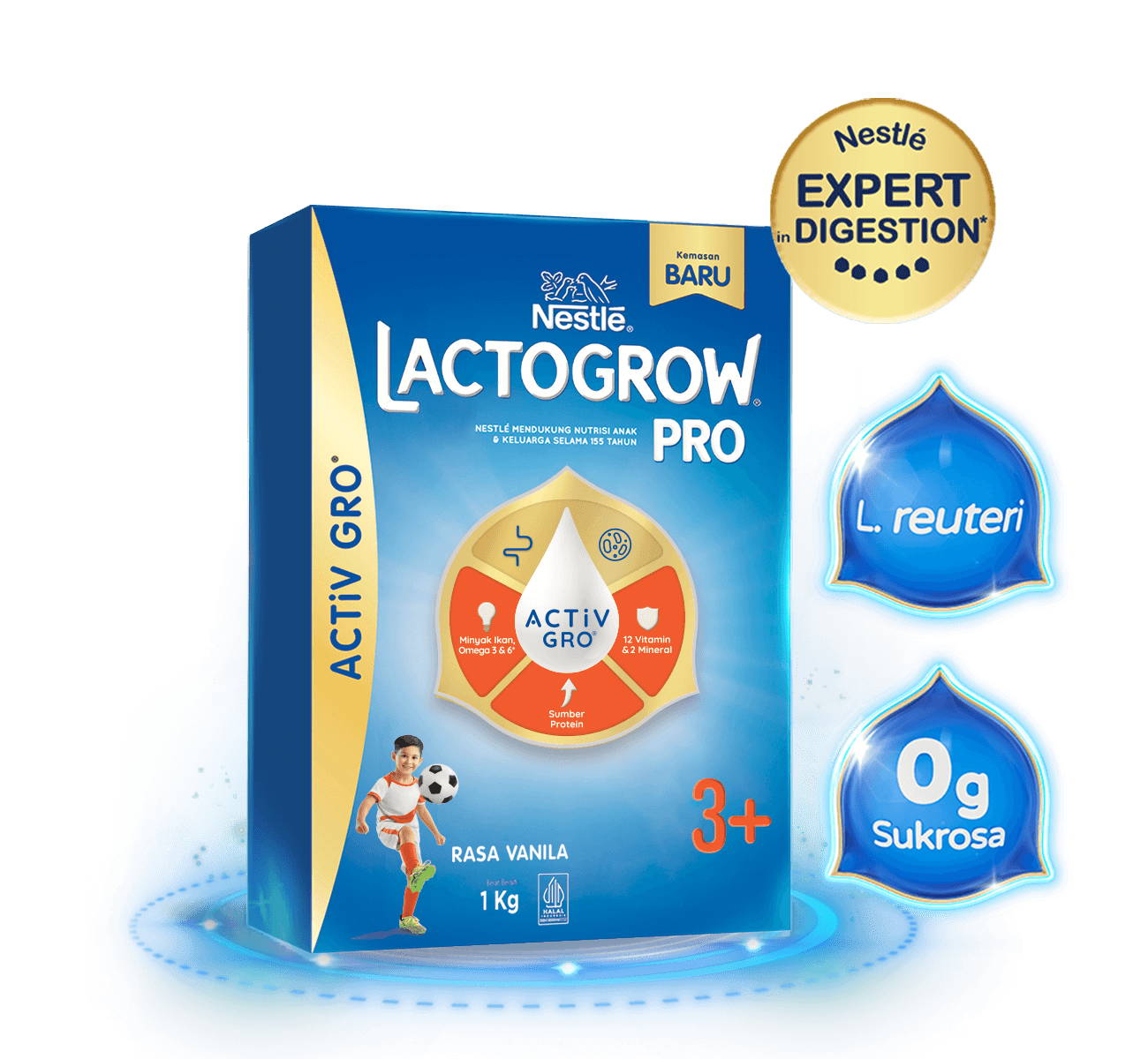 LACTOGROW PRO 3+ Vanila 1kg